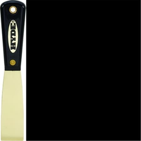 Hyde Industrial Blade Solutions 2080 1.25 in. Brass Stiff Chisel Putty Knife Non-Spark 18545